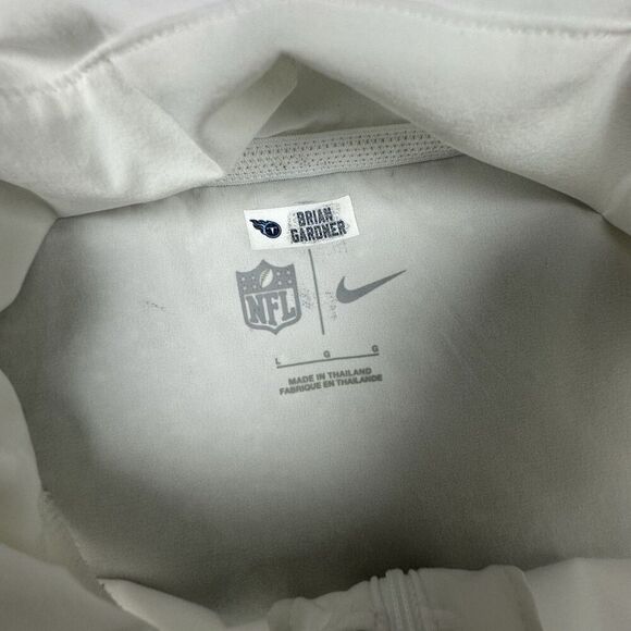 Nike Tennessee Titans On Field Lightweight Hoodie Mens Large White Team Issued - Picture 5 of 9